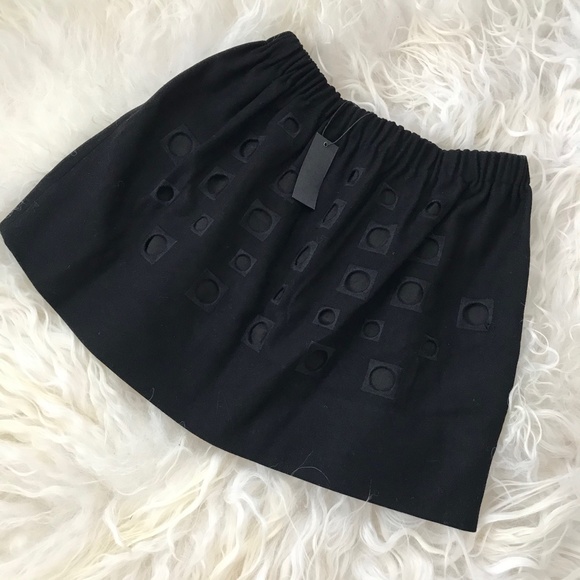 TIBI Wool & Cashmere Mini Skirt